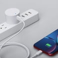 thumbnail image 4 of Chargeur mural USB-C Onn Fast Charge Type A avec Power Delivery 20 W, compatible avec les appareils Samsung, Sony, LG, iPhone et iPad compatibles Power Delivery, blanc, 4 of 4