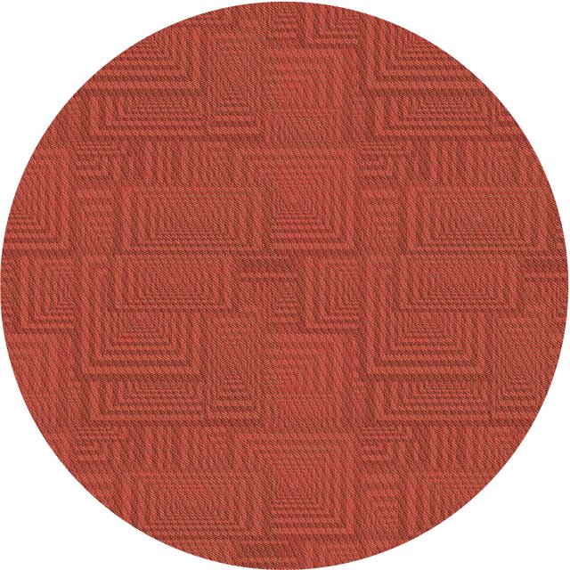 Ahgly Company Tapis d'Intérieur Ronds Transitionnels Lavables à la Machine Orange Rouge Orange, 4 Pieds Rond