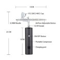 thumbnail image 4 of Pistolet Vaporisateur de Fond de Teint Aérographe Professionnel Sans Fil à Haute Pression, Système de Trousse de Maquillage Compresseur, Contrôle de Précision, 4 of 6