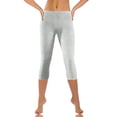 thumbnail image 3 of Birdeem Mode Décontractée Femmes Uni Extensible Dames Taille Haute Pantalon Grand Pantalons de Yoga Capris, 3 of 7