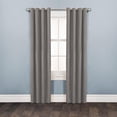 thumbnail image 1 of Mainstays Faux Suede 84" Drapery Grommet Window Curtains Panel, Charcoal, 1 of 6