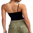 thumbnail image 4 of Women Camisole  One-sling Solid Color Slim Fit Summer Ladies Tops for Party Club, 4 of 5
