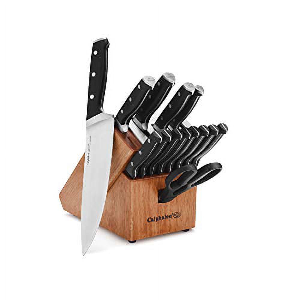 Calphalon Classic Ensemble de Couteaux et Blocs de Couverts Auto-Affûtants 15 Pcs