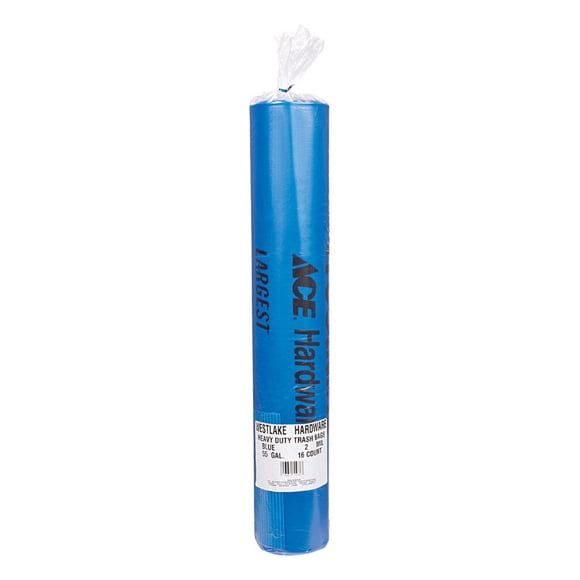 WESTLAKE TRASH BAG BLUE 16CT 55GL (Pack of 1)