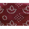 thumbnail image 4 of oneOone Georgette Viscose Carmin Rouge Tissu Ethnique Bandhani Robe Tissu Tissu Imprimé par la Cour 42 Pouces de Large, 4 of 4