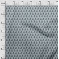 thumbnail image 3 of oneOone Silk Tabby Gray Fabric Asian Paisley Block Craft Projects Decor Fabric Printed By The Yard 42 Inch Wide, 3 of 4