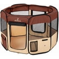 thumbnail image 1 of Zampa Portable Foldable Pet playpen Exercise Pen Kennel + Carrying Case For Larges Dogs Small Puppies/Cats | Indoor/Outdoor Use | Water resistant, 1 of 6