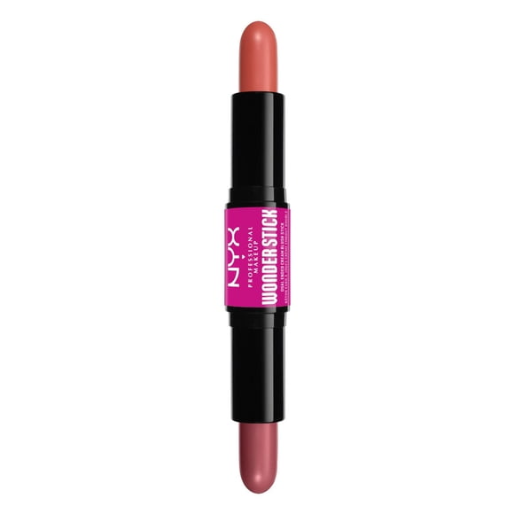 NYX PROFESSIONAL MAKEUP, Wonder Blush, Cream Blush Duo, Infused with Hyaluronic acid - LIGHT PEACH AND BABY PINK
