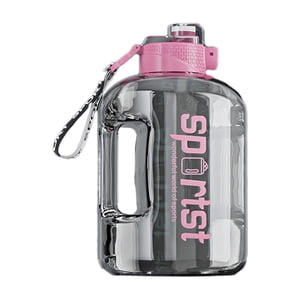Meitianfacai Bouteille d'eau de grande capacité 91 oz Bouteille d'eau BPA Gratuit idéal pour gymnastique, Portable grande eau de jug, bouteille de sport réutilisable pour les hommes femmes,Pink