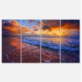 thumbnail image 2 of Belles Vagues sous Ciel Nuageux - Impression sur Toile, 2 of 3