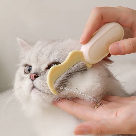 Portable Foldable Pet Comb for Cats & Dogs | Stainless Steel Teeth Grooming Brush | Small Facial Comb for Travel | 1 Pack