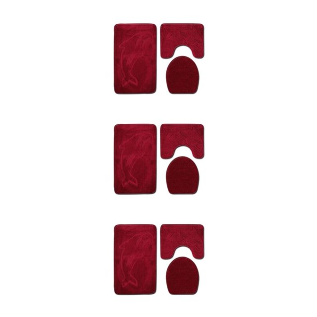 kurtrusly 3pcs Polyester Absorbent Bath Mat For Bathtub And Shower Easy To Install Durable Anti-slip PJ210922-A012 3Set