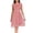 Pink, variant on Pisexur Cocktail Dresses for Women Fashion Front Slit Ruffle Hem Wedding Guest Dress Soild Color Flowy Flutter Sleeve Lace Prom Dress Classy Formal Wedding Guest Dress Midi Dress S-2XL Black