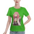 thumbnail image 1 of T-Shirt Basique à Manches Courtes pour Femmes Demon Slayer Blade Temple Ganlu Mili, 1 of 6