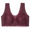thumbnail image 5 of Kcodviy Womens No Steel Ring Women Bras Plus Size Front Close French Womens Front Close No Wire Bra T Back Plus Pack of Bra Size Seamless Unlined Bra for Large Bust, 5 of 5