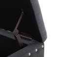 thumbnail image 4 of Noble House Tina Charcoal Fabric Storage Ottoman, 4 of 5