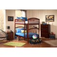 thumbnail image 4 of Leo & Lacey Twin Over Twin Bunk Bed in Walnut, 4 of 5
