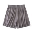 thumbnail image 2 of AherBiu Womens Summer Shorts Loose Fitting Elastic Waisted Comft Soft Shorts Oversized Sleeping Home Shorts, 2 of 7