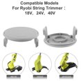 thumbnail image 3 of ARCADORA 2 Spool Caps AC14HCA for Ryobi 18V 24V 40V Cordless String Trimmer P2000 RY24000 Easy Install Durable, 3 of 4