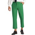 thumbnail image 1 of INSPIRE CHIC Pantalon pour Homme Couleur Unie Longueur Cheville devant Plat Pantalon 28 Vert, 1 of 7