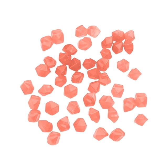 BINGLI 100PCS Diamond Shaped Luminous Stone Glow Rocks Glow in the Dark Rocks Outdoor Decorations Stones Small Luminous Pebbles for Fish Tank Aquarium Bonsai Yard Decor 