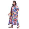 thumbnail image 3 of Oussum Robe Caftan Boutonnée pour Femme Longue Ajustable d'Été Maxi avec Poche, 3 of 7