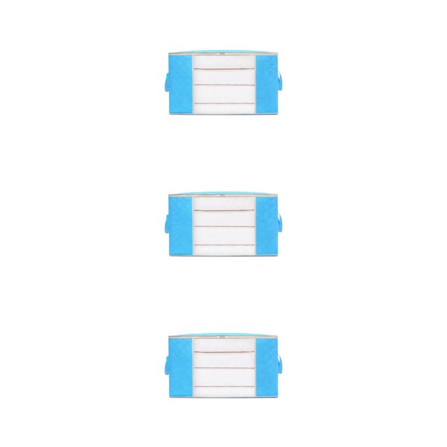 Maytalsory Efficacement Stocker et Vêtements avec Sac de Rangement Robuste et Durable Azur Vert L 3Set