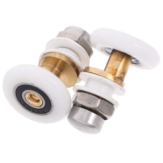 Shower Door Roller Wheel Stainless Steel Multi 2Pcs 1.26X0.98X0.98In