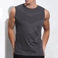 thumbnail image 3 of Cameland Tank Tops Men Workout Shirts for Men Men's Summer Solid Color Vest Sleeveless T Shirt Vest Top Athletic Shirts & Tops Mens Compression Tank Top, 3 of 5