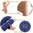 thumbnail image 4 of BestMassage Massage Table Portable Massage Bed 73 Inches Height Adjustable 2 Folding Facial Cradle WCarry Case Salon Equipment, Blue, 4 of 7