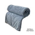 thumbnail image 3 of EIMELI Cooling Blankets for Hot Flashes Summer Lightweight Fleece  Twin Soft Thin Cool  Cool Blankets for Hot Sleepers Men Weighted  Queen Size 39.37x59in Dark Gray, 3 of 9