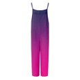 thumbnail image 4 of Combinaisons Décontractées Sans Manches pour Femmes, Bretelles Spaghetti, Coupe Ample, Barboteuse de Plage, Jambes Larges, Pantalon Long, Tenues avec Poches, 4 of 4