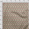 thumbnail image 2 of oneOone Silk Tabby Fabric Leaves & Floral Block Print Fabric BTY 42 Inch Wide, 2 of 4