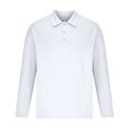 thumbnail image 5 of RXIRUCGD Chemise Décontractée pour Homme à Manches Longues avec Boutons, Poche et Col Rabattable, Blanc, Taille : S, 5 of 5