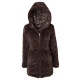thumbnail image 4 of Sportoli Womens Winter Coat Reversible Faux Fur Lined Quilted Puffer Jacket - Brown (Large), 4 of 7
