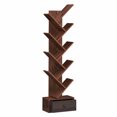 thumbnail image 1 of Costway 10-Tier Wooden Tree Bookshelf with Drawer Display Storage Organizer Rack Brown, 1 of 1