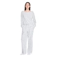 thumbnail image 2 of No Boundaries Women's Two Piece Pajama Set, 2 of 6