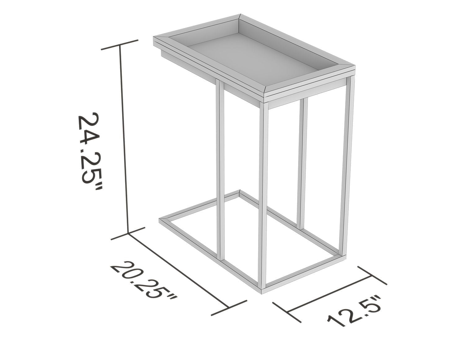 Side Table. End Table Living Room. Bedside Table or Night Stand. Small Entry Table. Easy To Assemble. Reclaimed Wood Look