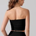 thumbnail image 4 of Dealovy Tube Tops for Women Strapless Going out Tops Built in Bra Sleeveless Ruched Summer Crop Top, 4 of 5