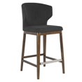 thumbnail image 1 of Tabouret de Bar à Dossier Ailé Rembourré de Qualité Contractuelle Cabo (26 Po/29 Po), 1 of 5