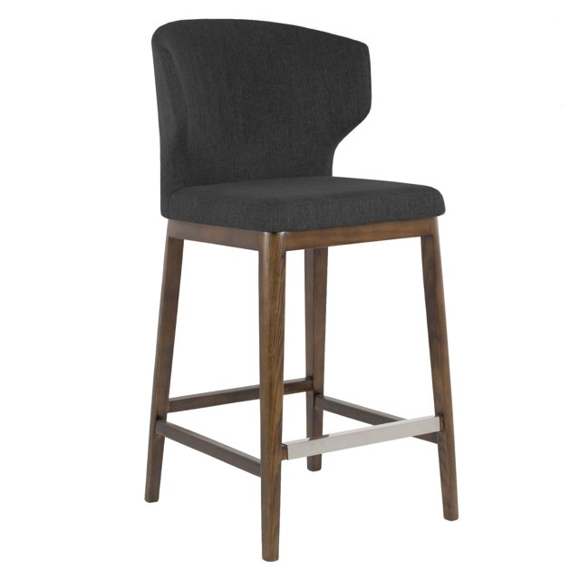 Tabouret de Bar à Dossier Ailé Rembourré de Qualité Contractuelle Cabo (26 Po/29 Po)