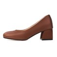 thumbnail image 5 of B91xZ Mocassins Confortables pour Femmes Largeur Grand Chaussures Plates à Enfiler, Marron 9, 5 of 5