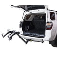 thumbnail image 4 of Saris Bike Rack 882 Bones; 1-1/4 Inch And 2 Inch Receiver Hitch Mount; Holds 2 Bikes; Up To 70 Pound Weight Capacity; Bike Frame Clamp; Without Lock; Foldable; Black; Steel, 4 of 4