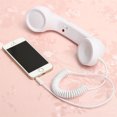 thumbnail image 1 of 3.5mm Universal Phone Telephone Radiation-proof Receivers Cellphone Handset Classic Headphone MIC Microphone Color:White, 1 of 8