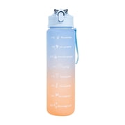 Sports Water Bottle with Straw | Hydration Cup for Fitness, Gym, Outdoor | Leak-Proof Kettle with Locking Lid | Large Capacity Reusable Plastic Container for Water, Juice, Sports Drinks