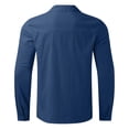 thumbnail image 4 of Kcodviy Homme Été Uni Décontracté Chemises Western Hommes Grande Taille Chemise Ample Chemise Dragon Hommes Col Rabattu Combinaison Homme Chemise à Manches Longues, 4 of 5
