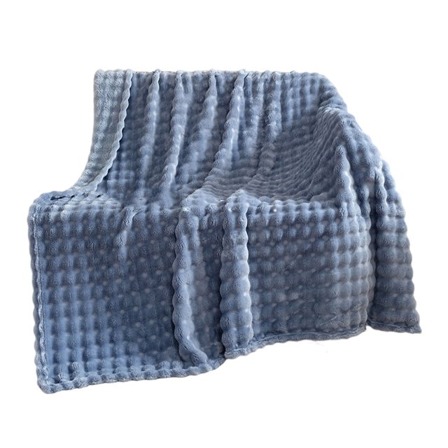 Maytalsory Warm White Faux Fur Throw Blanket Thick Rabbit Plush Blanket Multi Functional Comfort Providing blue 100*150CM