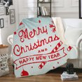 thumbnail image 1 of Agiferg Winter Christmas Pattern Wear Cap Home Blanket Children's Blanket Hooded Shawl, 1 of 3