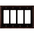 thumbnail image 1 of Atron Electro Industries Beading Oil Rubbed Bronze 4 Rocker Wall Plate, 1 of 1