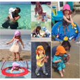 thumbnail image 4 of Baby Flap Sun Hat Breathable Kids Beach Cap with Wide Brim Sun Protection Hat, 4 of 9